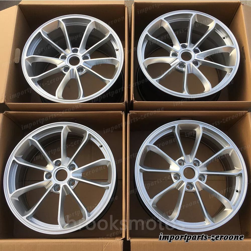 19インチハイパーシルバーGT4 スタイル鍛造ホイールポルシェケイマン987適合 LI-1874