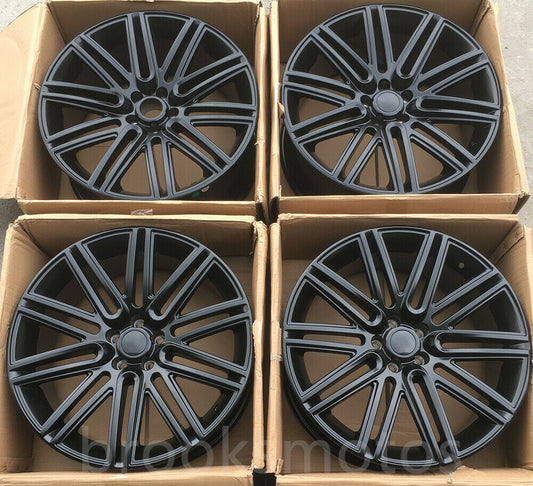1点限り 21インチ マット ブラック STYLE ホイールセット ベントレー コンチネンタル GT 21X9.5 オフセット41 　-BRN-1222★