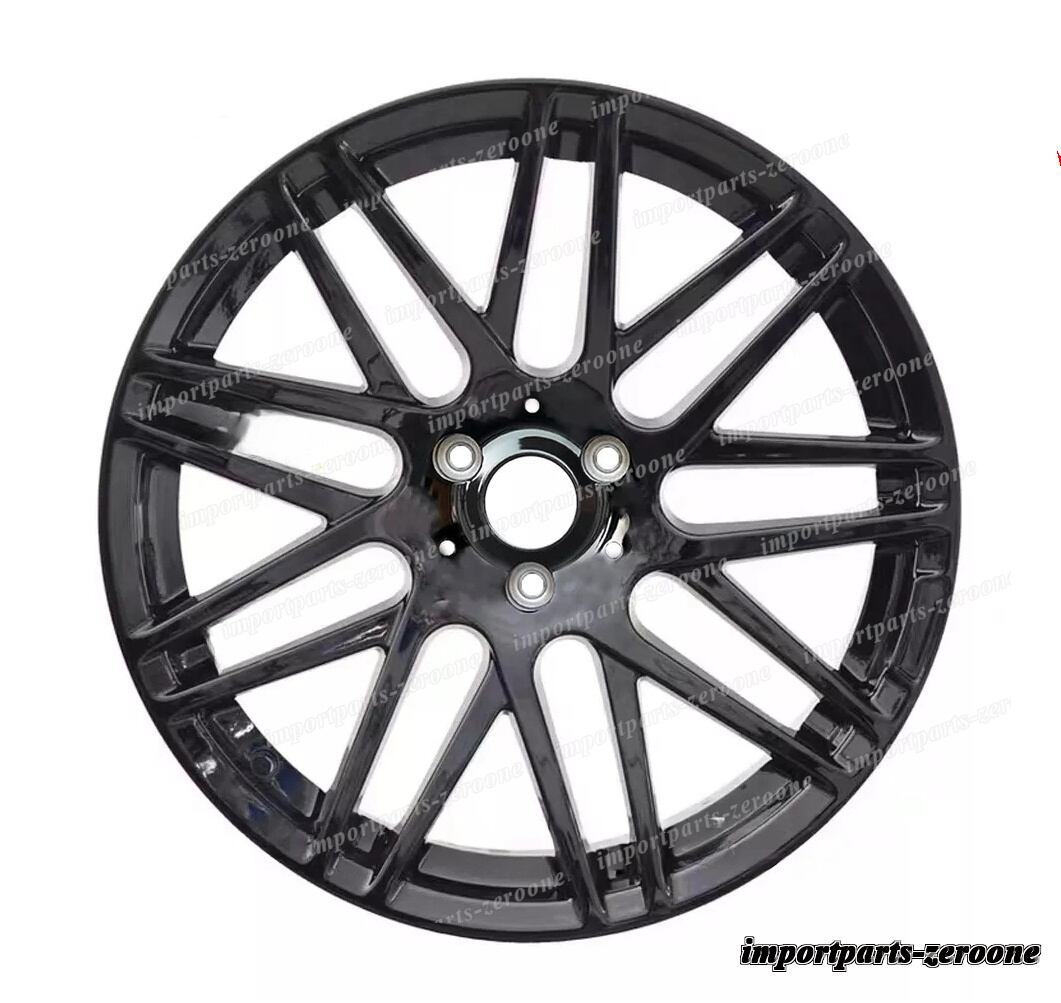 16インチ 17インチ マルチスポークBスタイルホイール スマートフォートゥー 3x112 ブラック 4 個セット　-BRN-12525
