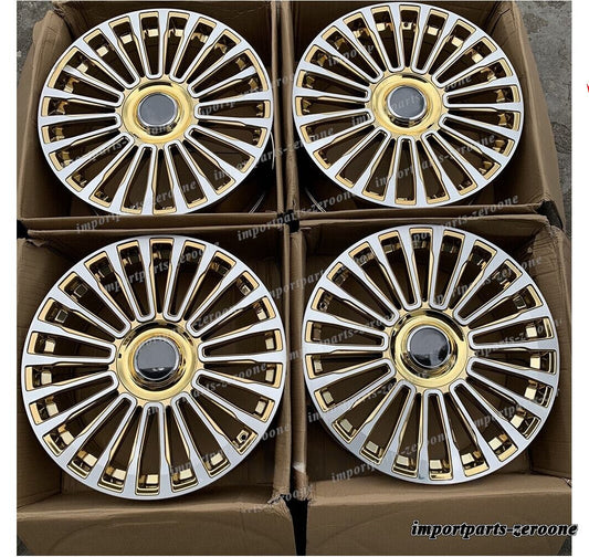 メルセデスベンツ W222 S クラス S600  20インチ クロームゴールド mスタイル ホイール　-BRN-12387