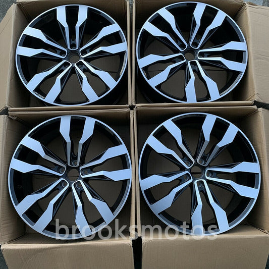1点限り 21インチ マルチ スポーク ブラック STYLE GED ホイールセット VW ティグアン L 21X9.5 5X112 　-BRN-1194★