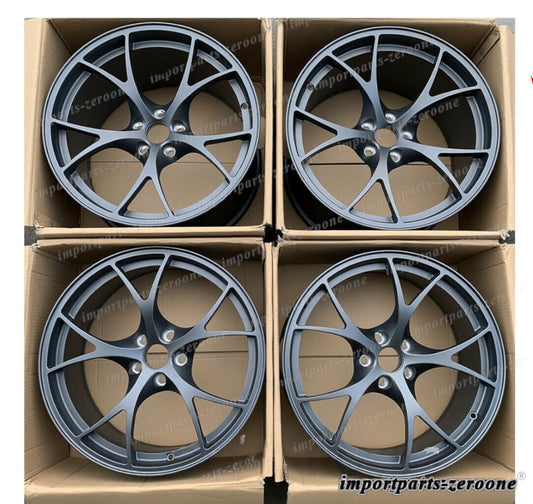 1点限り 18インチ　アルファロメオ GIULIA 18インチ ホイールセット 18x8.0 +33 4本セット SATIN ガンメタル　鍛造　-BRN★