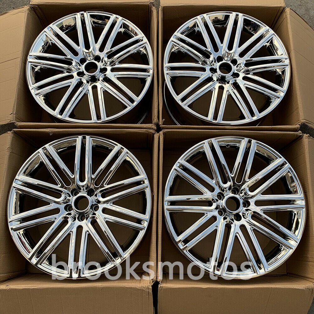 1点限り 21インチ クローム STYLE ホイールセット ベントレー コンチネンタル GT 21X9.5 オフセット41 　-BRN-1218★