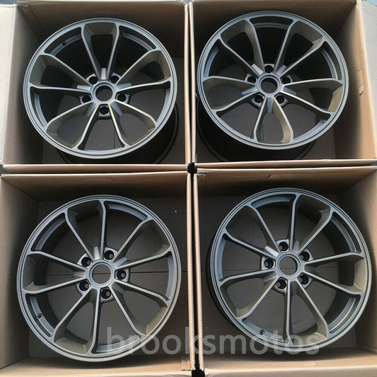 1点限り 20インチ NEW　DARK BRONZE STYLE GED ホイールセット ポルシェ 911 GT3 20X8.5 20X11 　-BRN-1141　鍛造　★