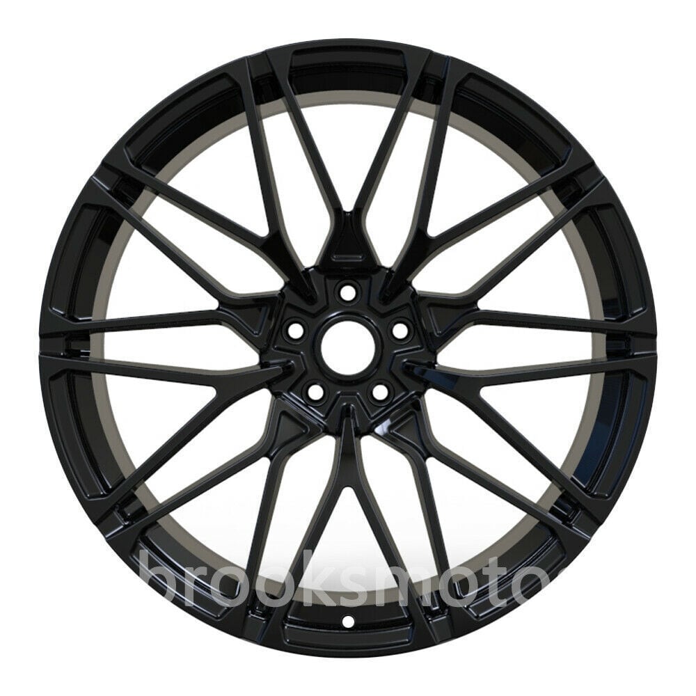 1点限り 21インチ　2020+ BMW X6M X5M グロス ブラック STYLE ホイールセット 21X10 21X11.5 5X112 818 　-BRN-1016★