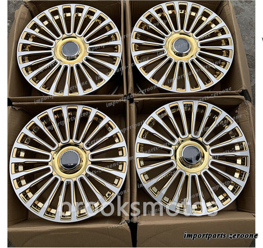 1点限り 2013-2017 キャデラック XTS Vスポーツ 20インチクロームゴールド　mスタイルホイール　-BRN-11701　鍛造　★