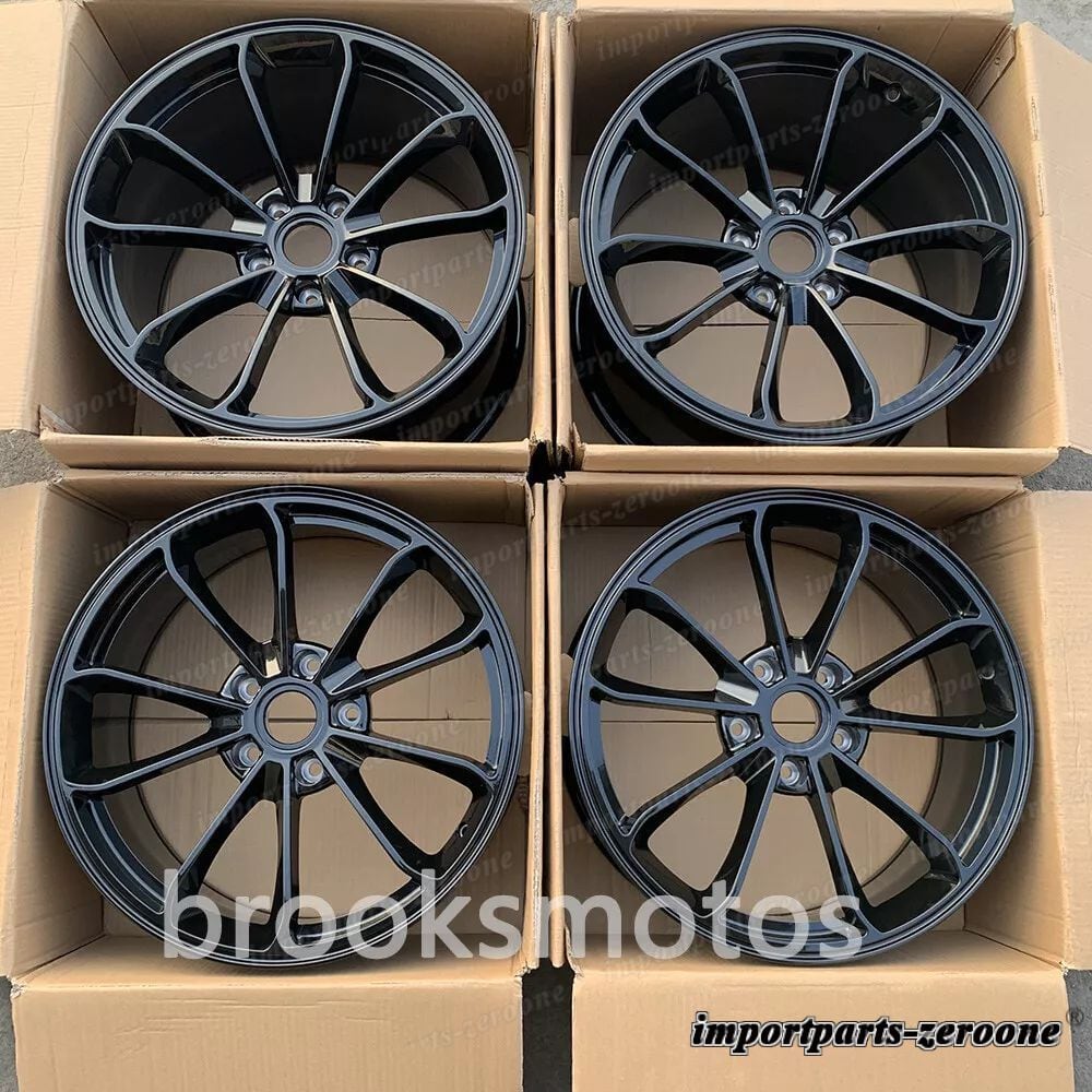 19インチ 20インチニューグロスブラックGT4スタイルフォージドホイールフィットポルシェケイマン981 LI-1144