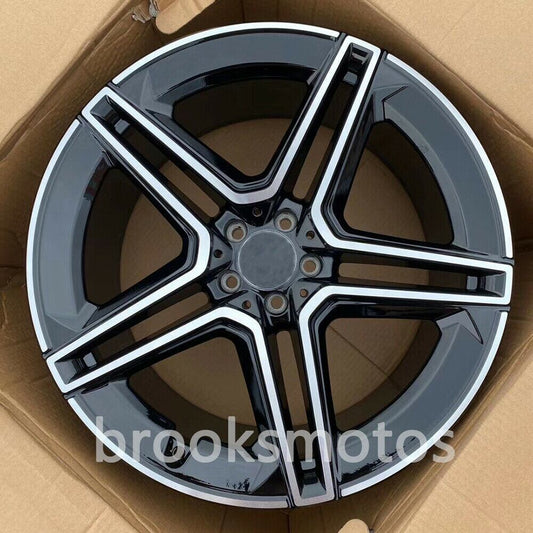 21インチ NEW ツイン 5 スポーク ホイール  メルセデスベンツ W166 X166 GLS GL MLGLE BRN-1359