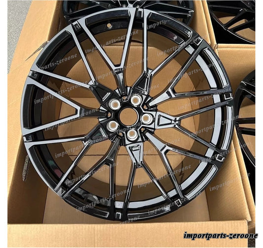 1点限り 2019+ BMW G05 X5 2020+ G06 X6 818 22インチ グロス ブラック フル スタイル ホイール　-BRN-12752★