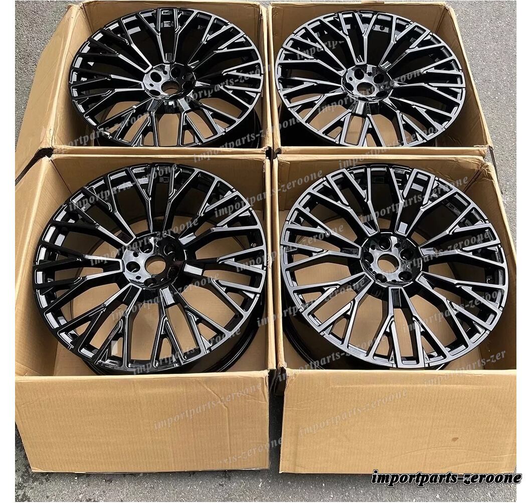 22インチ 新品 グロス ブラック スタイル ホイール 2019+ BMW X5 2020+ X6 745　-BRN-12734
