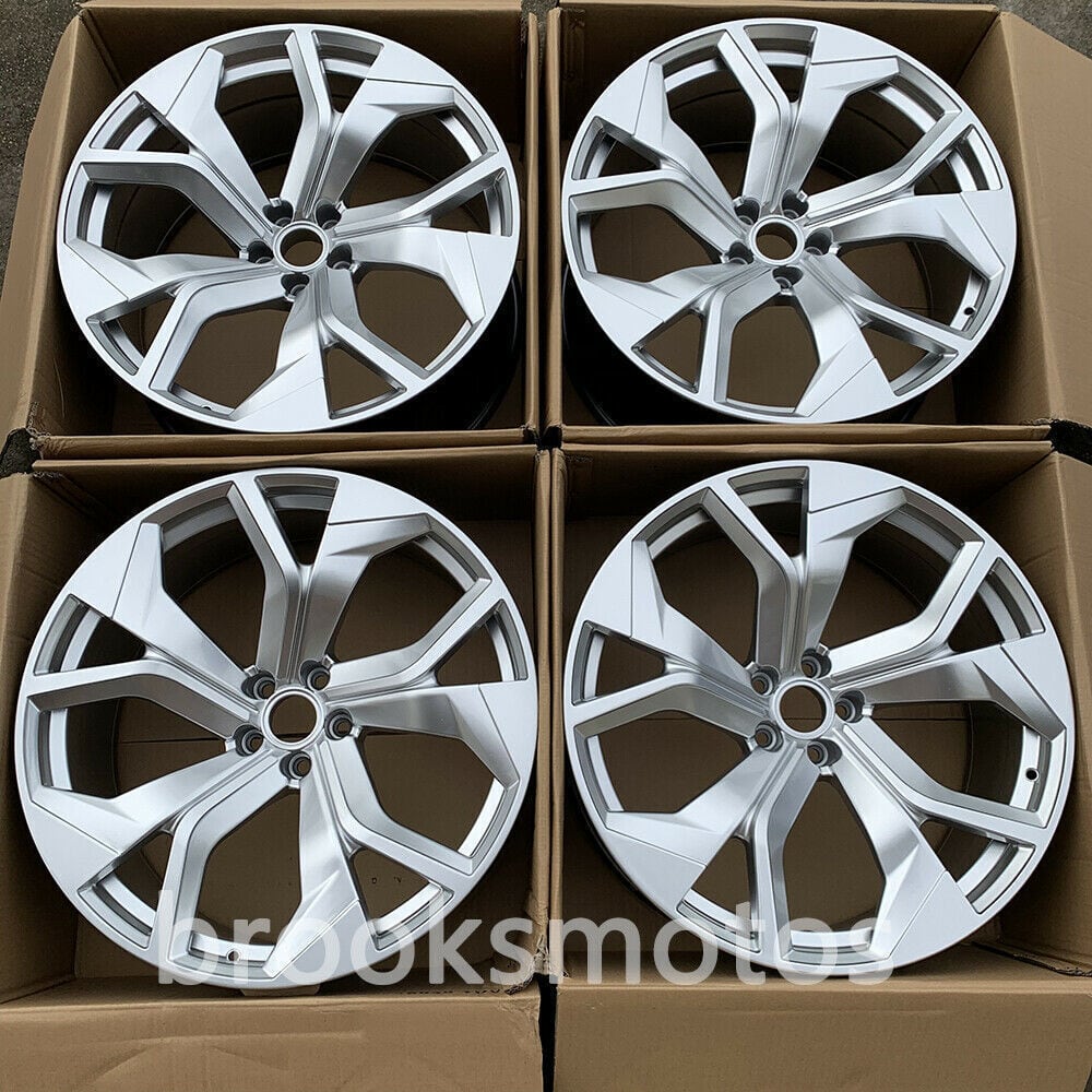 1点限り 19インチ NEW　ホイールセット アウディ SQ2 19X8 オフセット45 ハイパーシルバー 　5x112　-BRN-2★