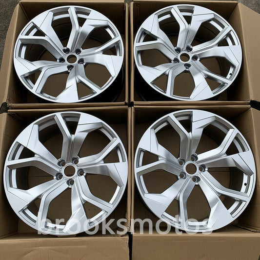 1点限り 19インチ NEW　ホイールセット アウディ SQ2 19X8 オフセット45 ハイパーシルバー 　5x112　-BRN-2★