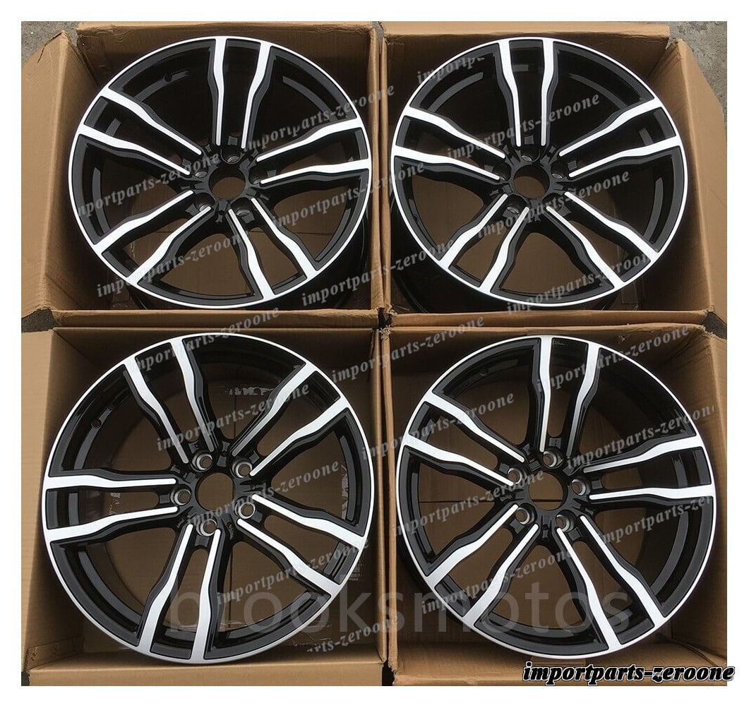 22 インチ ブラック スタイル スタッガー ホイール  BMW X5 E70 F15 X6 E71 F16 5x120 612　-BRN-11918