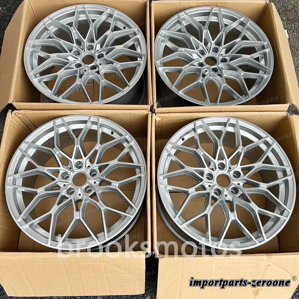 19インチ シルバー スタイル ホイール  2001-2007 BMW 3 シリーズ 330 320 E46 1000 適合 LI-1013