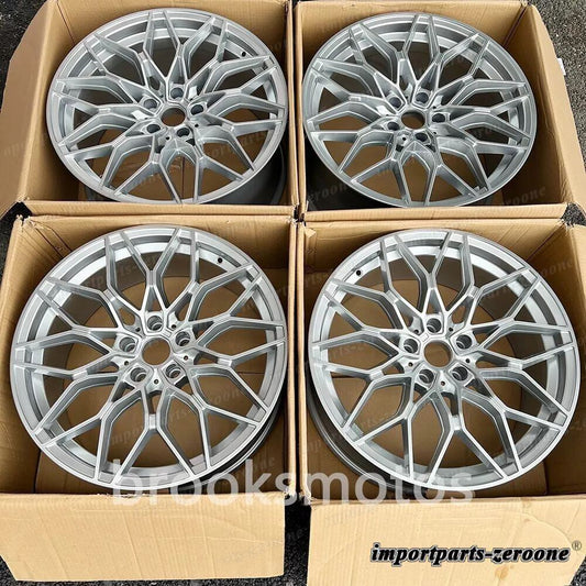 19インチ シルバー スタイル ホイール  2001-2007 BMW 3 シリーズ 330 320 E46 1000 適合 LI-1013