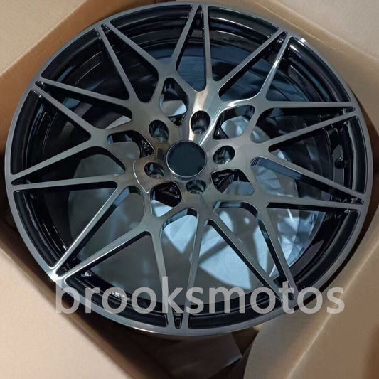 BMW M2 F87 M3 F80 M4 F82 83 20X9 20 x 10 ブラックスタイル鍛造ホイール BRN-1744
