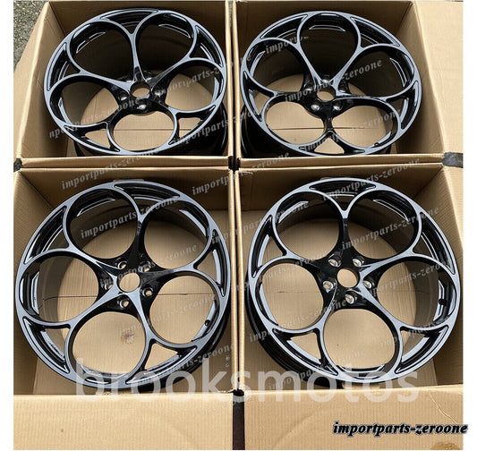 レンジローバーベラー 23 インチ グロスブラックホイール 23x10 4 個セット 　-BRN-11958