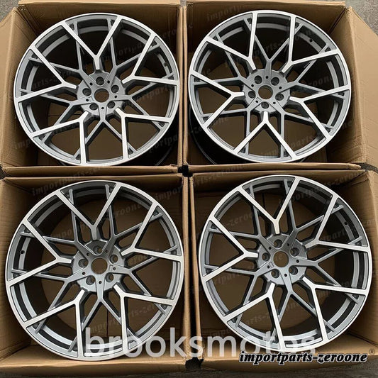 22インチニュースタイル グレー ホイール  22x11 オフセット38 5x120 74.1 4 本セット LI-2068