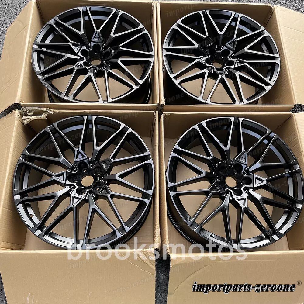22インチサテンブラックフルスタイルホイール 2019+ BMW G05 X5 2020+ G06 X6 818  LI-2273